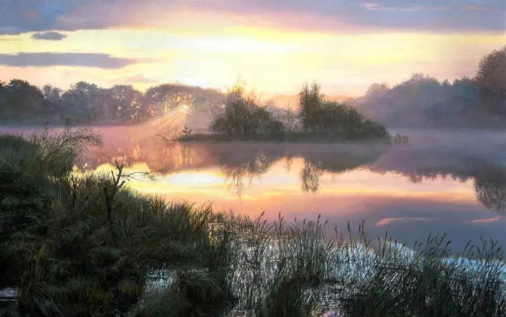 世界著名大师花卉油画,油画漂亮风景画