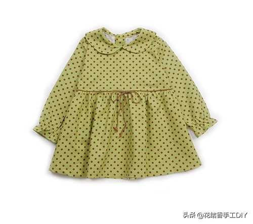 萌宝的可爱小裙子,棉麻面料,漂亮又简单,附5款裁剪图