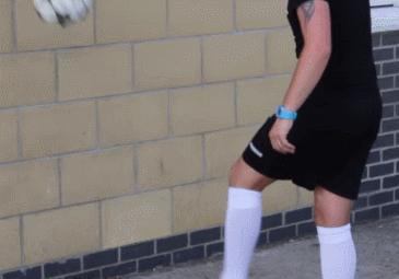 停球地滚球教学,停球高空球