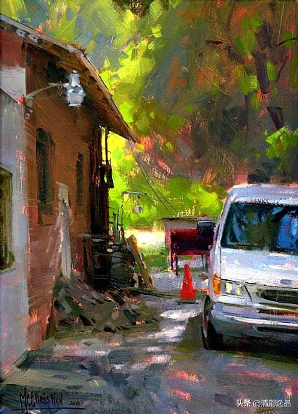 美国艺术家乔biwler油画作品赏析,丽莎印象派油画欣赏