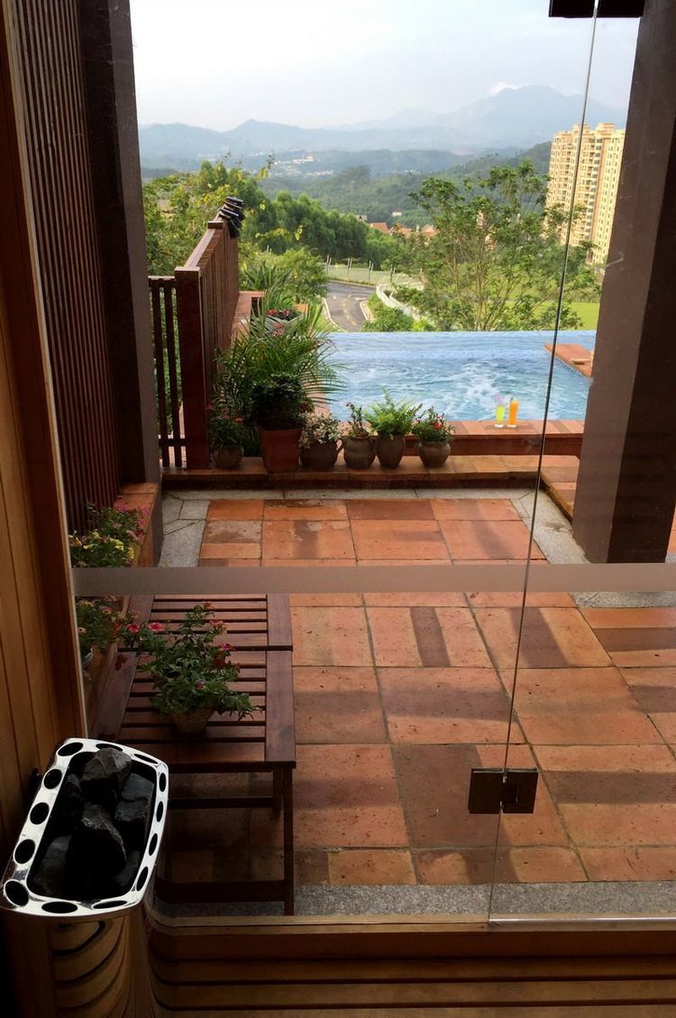 清远汤塘温泉民宿带私人泡池,清远温泉亲子主题别墅