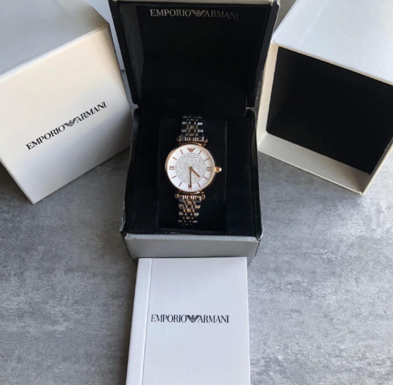 阿玛尼满天星金色手表布带,阿玛尼满天星送男友