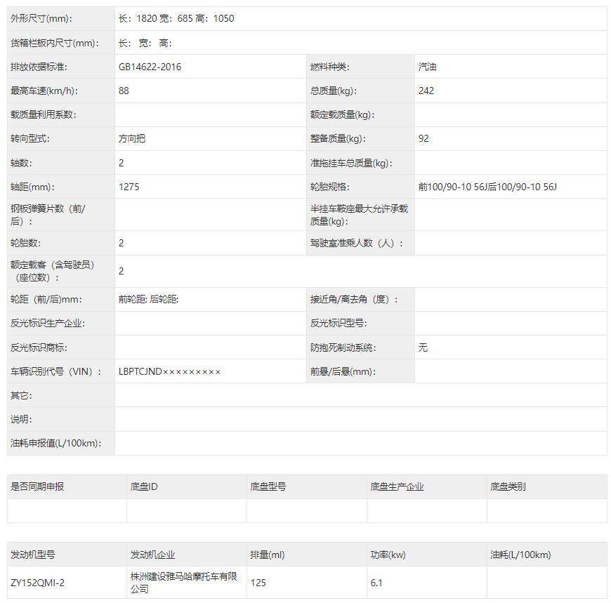 最新工信部踏板车,最新工信部摩托车名单