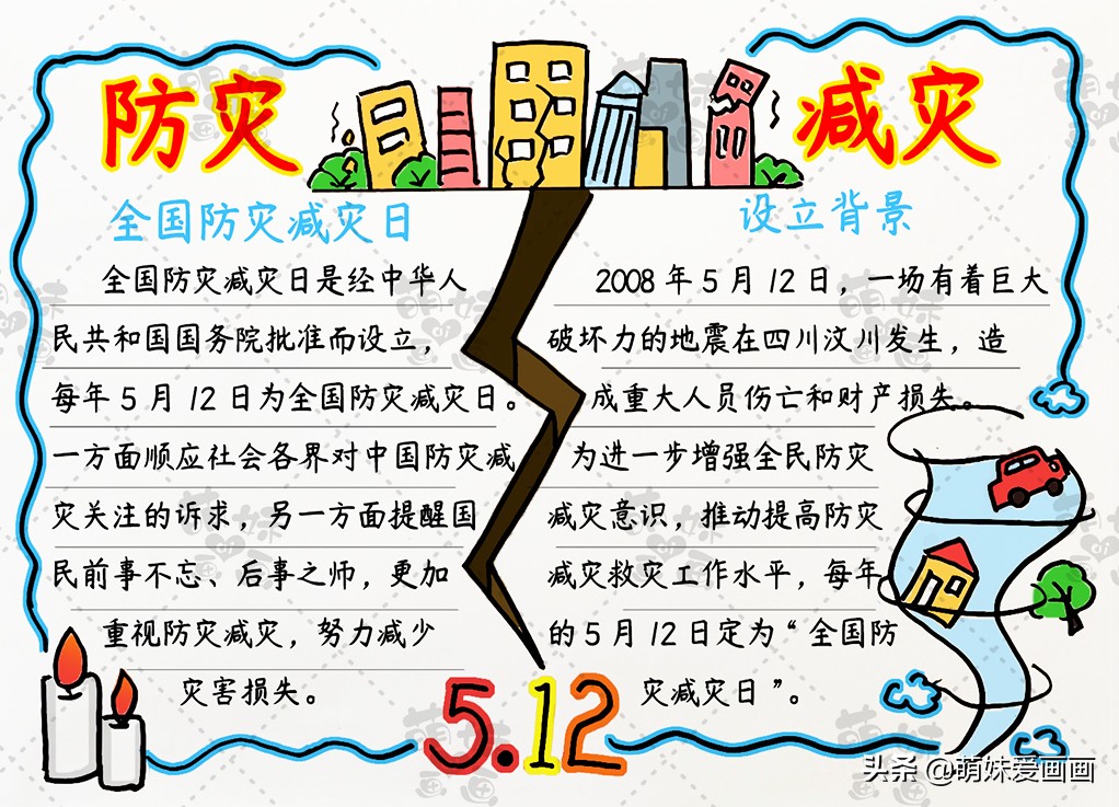 512防灾减灾手抄报可以写些什么,512防灾减灾手抄报简单的