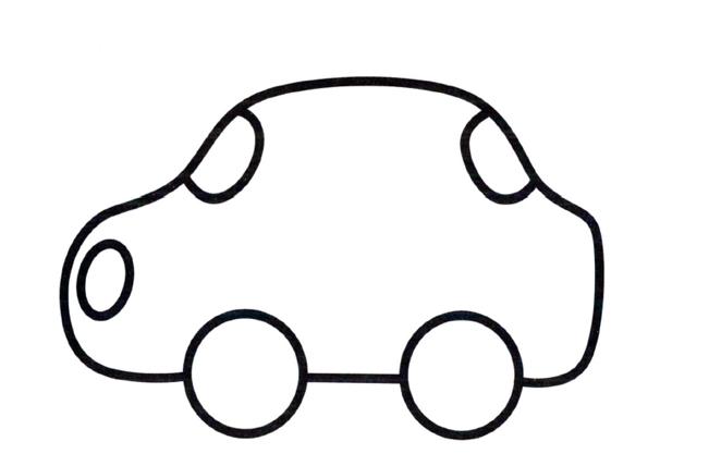 7-10岁汽车简笔画,小朋友画汽车简笔画大全