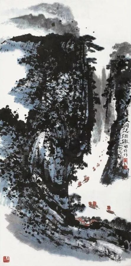 陈良宗山水画作品欣赏,陈家振山水画作品欣赏