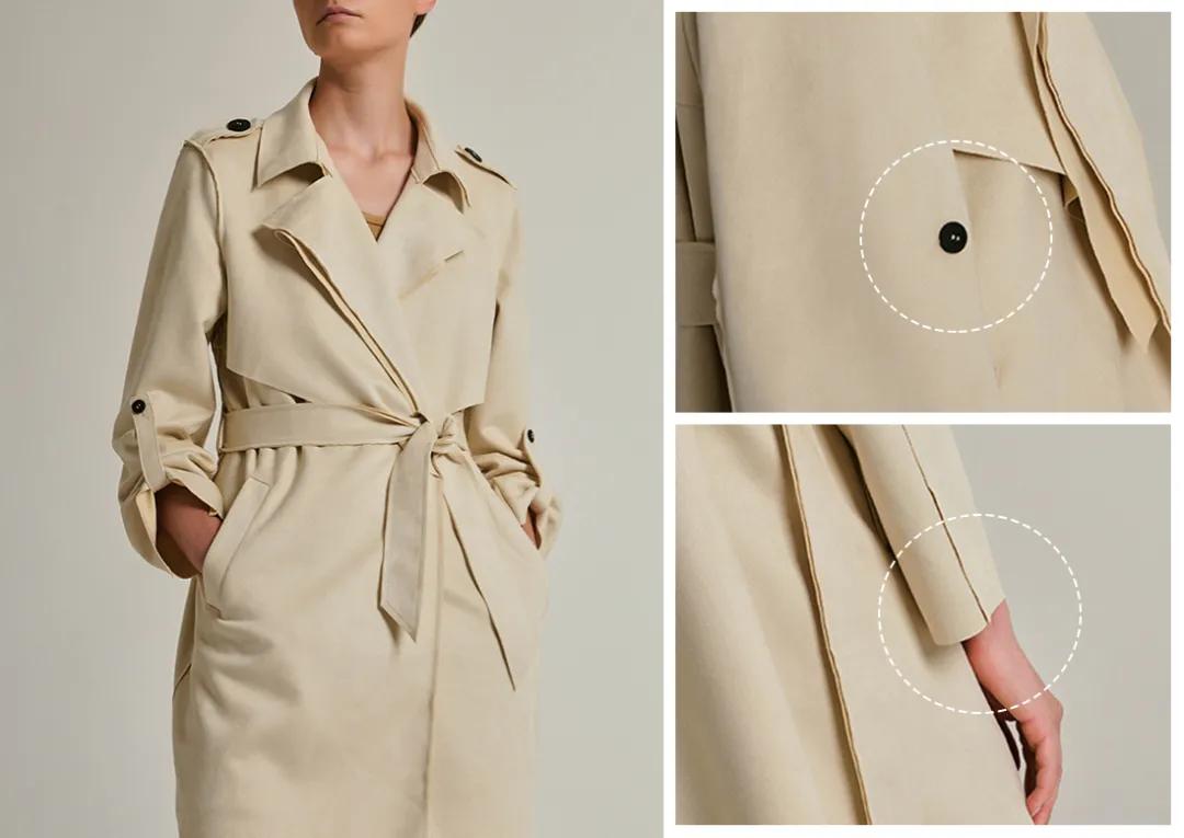 风衣英伦风短款麂皮,英伦经典格子风衣