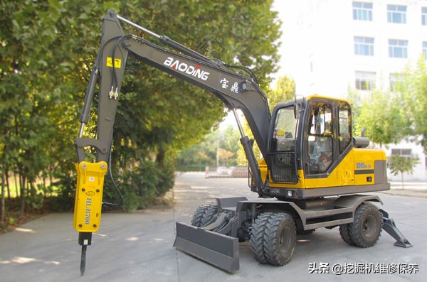 轮式挖掘机哪里好做,新源75-9轮式挖掘机