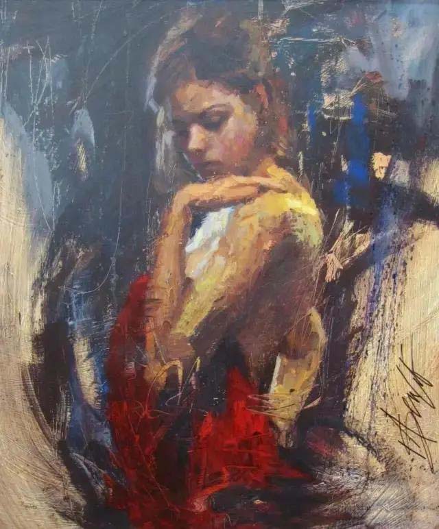 埃德蒙人物油画作品欣赏,美国画家罗伯特亨利油画作品欣赏