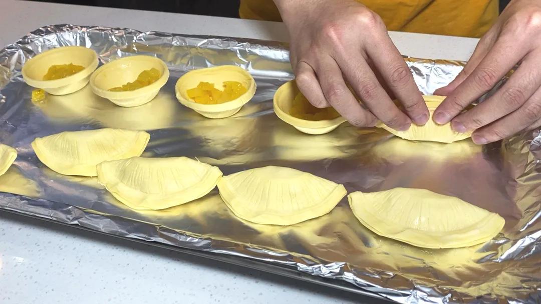 菠萝派蛋挞皮视频,菠萝派蛋挞皮用空气炸锅做法