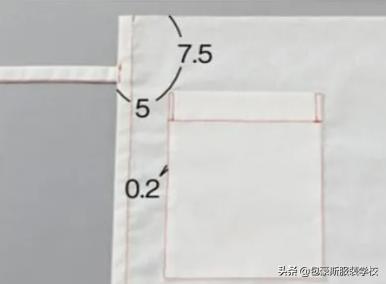 前后双面系带围裙效果附图纸,美观围裙的样式