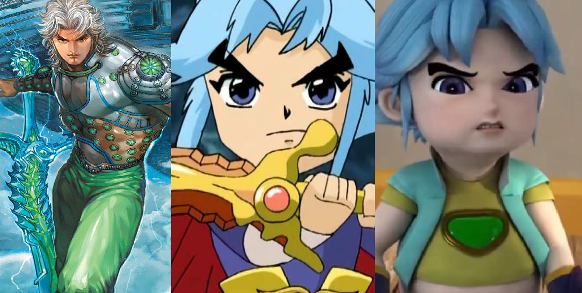 神兵小将变身的各种形态,神兵小将漫画对比