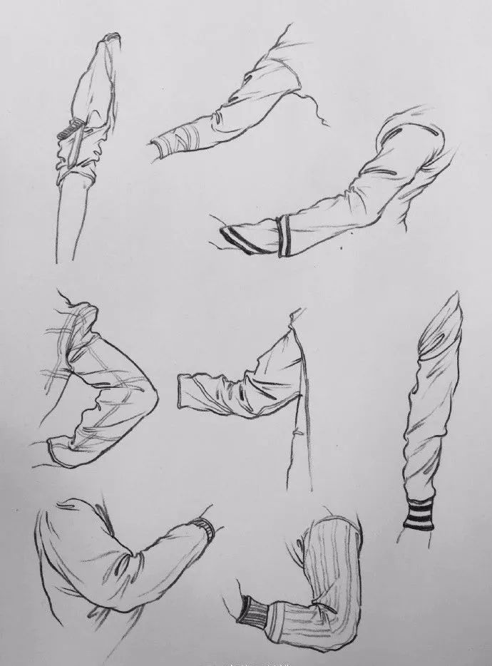 大块衣褶画法,衣褶不好看