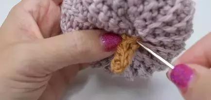 南瓜挂件钩针教程,钩针南瓜小挂件图解