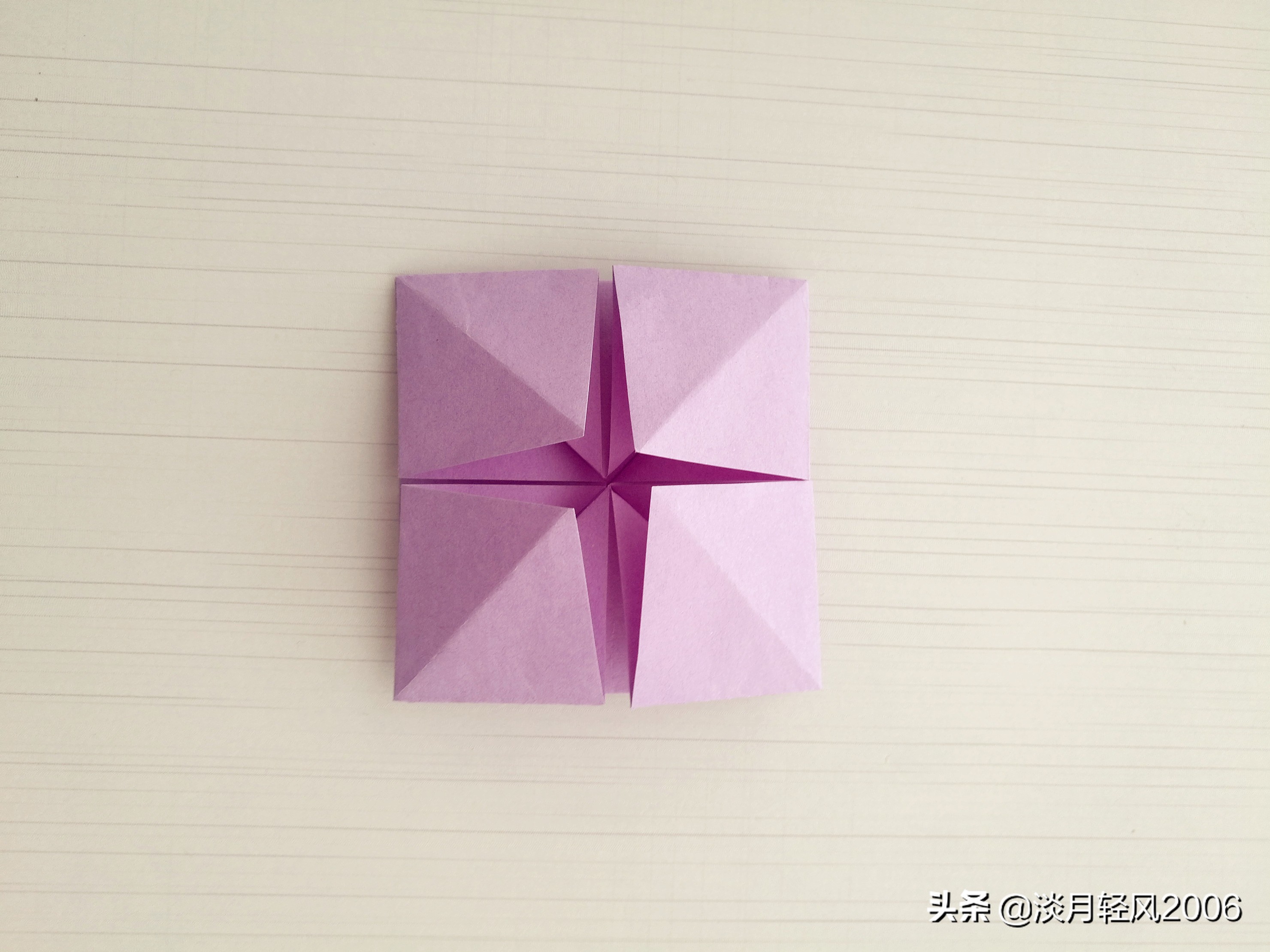 最简单的小花篮折纸,手工折纸小花篮怎么折