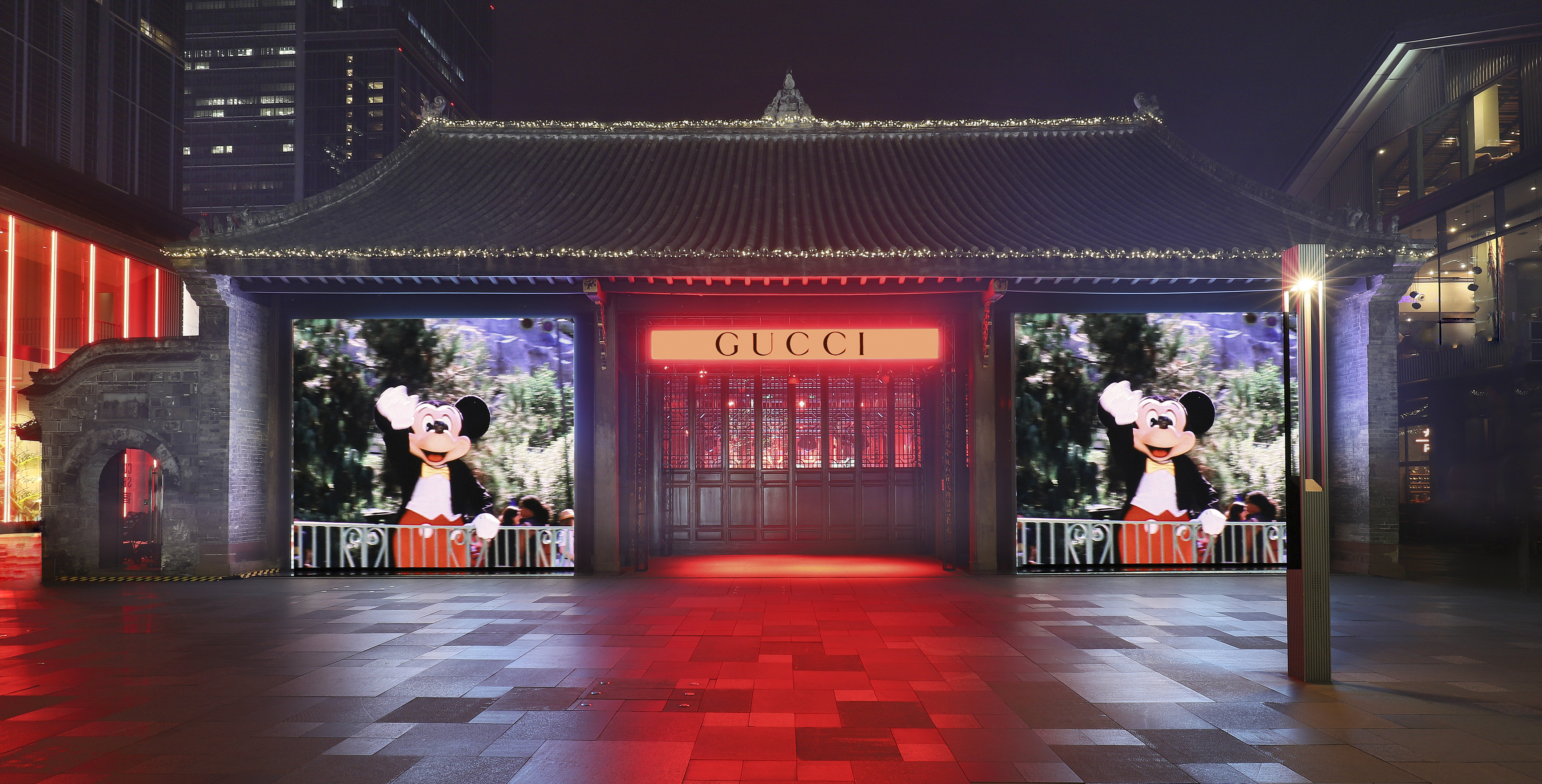 gucci米奇主题限时店亮相中国,gucci米奇太古里