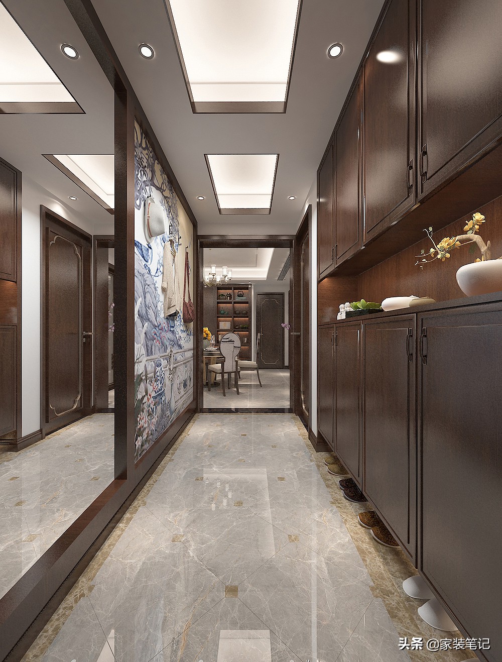 130平四房两厅两卫中式装修效果图,120平米小户型纯中式装修古典奢华