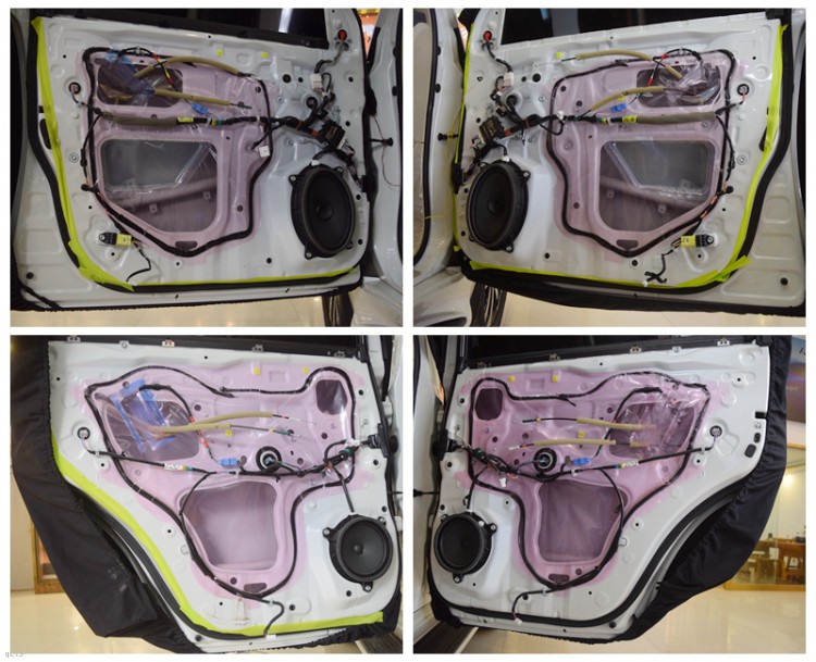 丰田酷路泽汽车音响改装丹拿音响，好听的音响听不腻！昆明发烧友