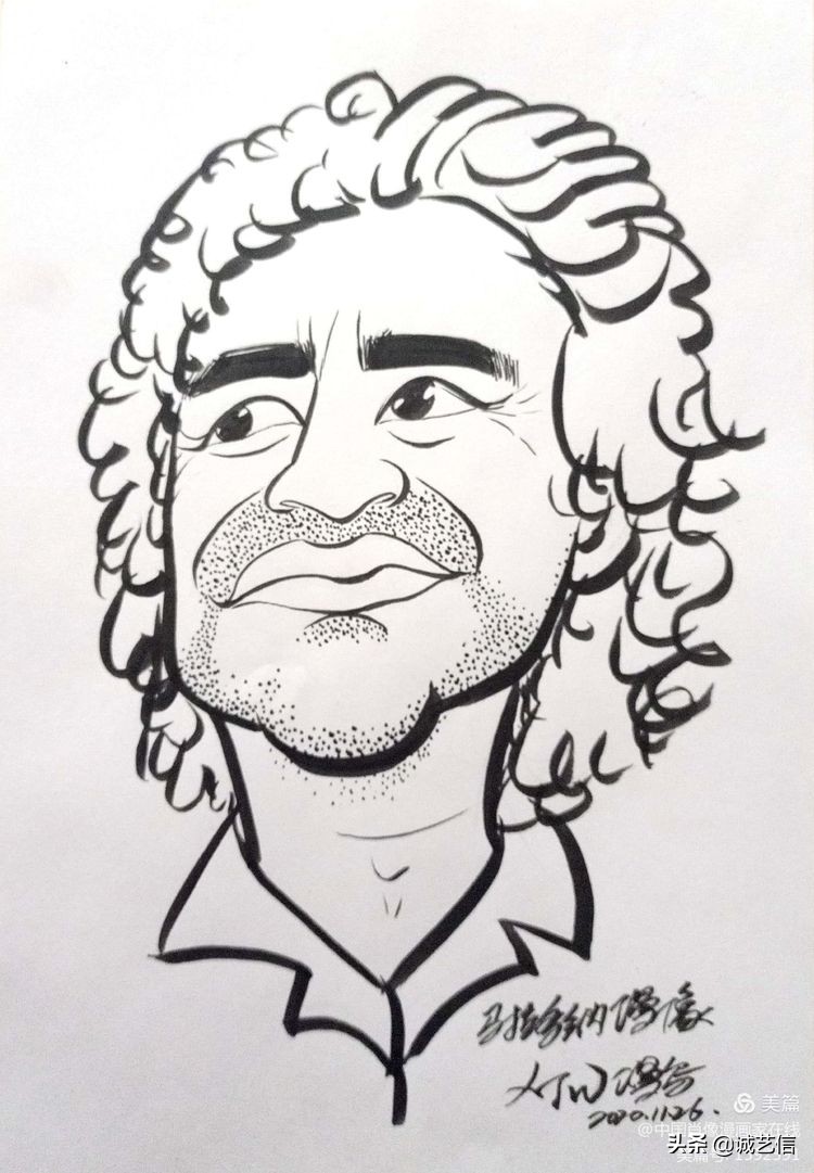 马拉多纳高清漫画壁纸,马拉多纳漫画