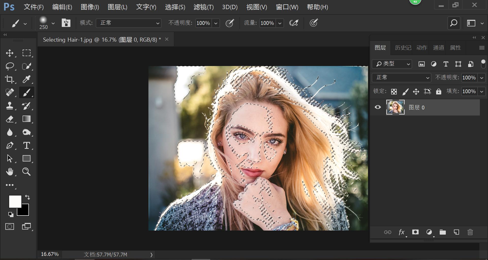 ps怎么蒙版抠图抠头发,ps照片抠图头发发白怎么解决