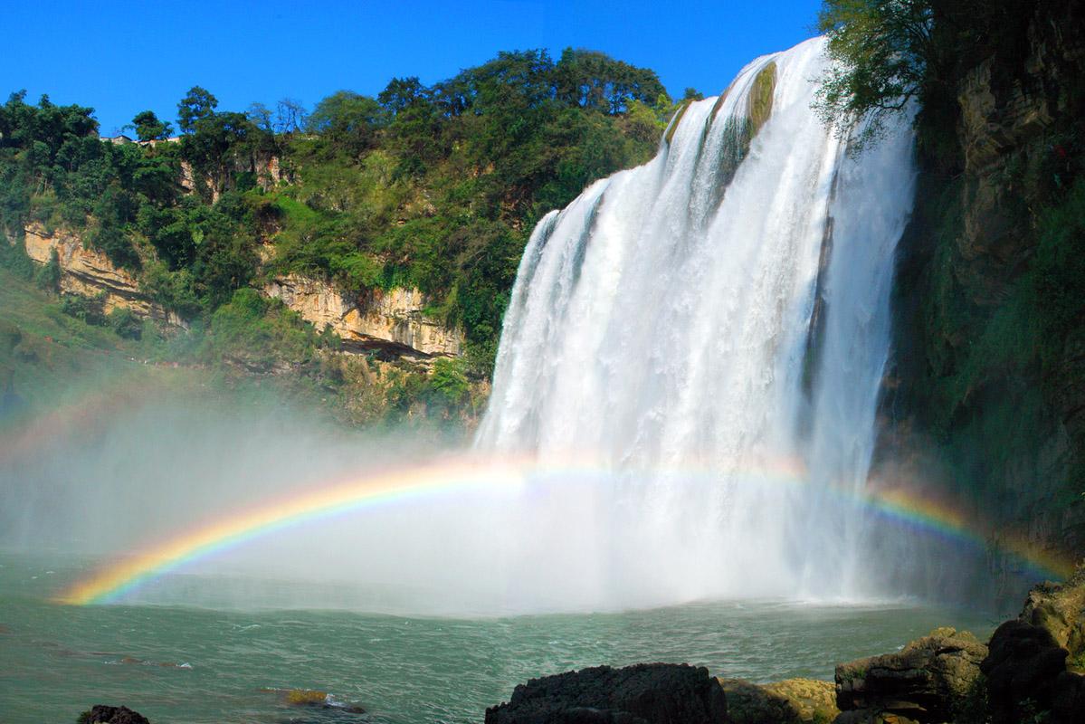 黄果树瀑布的三个主要景点,黄果树瀑布是一个值得参观的地方