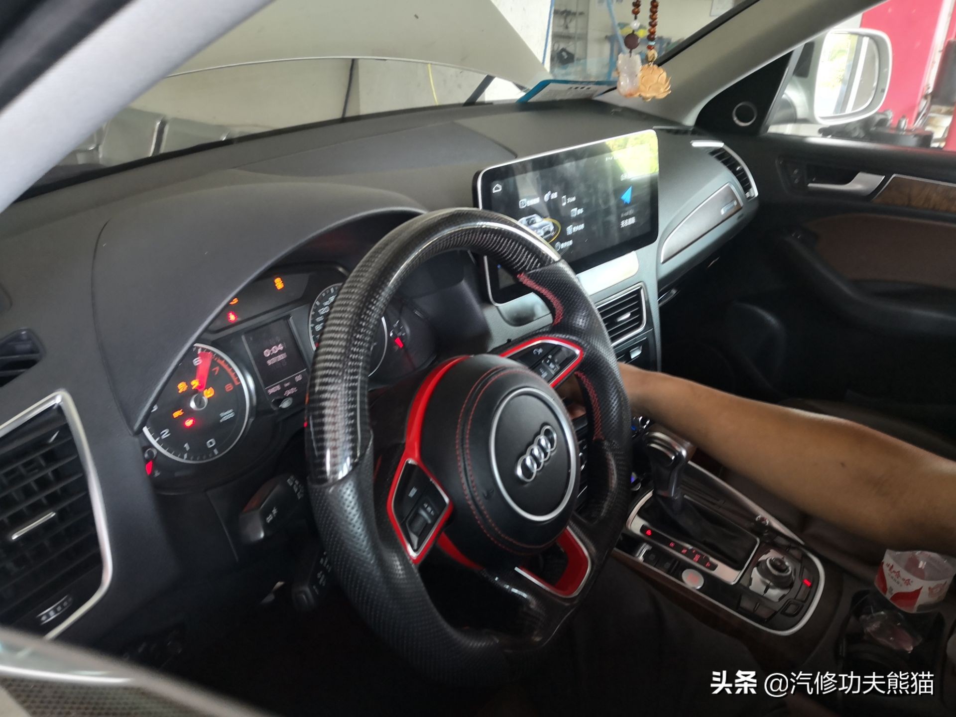 如何检测奥迪三代ea888是否烧机油,大众三代ea888发动机机油灯报警