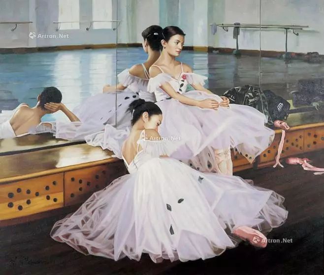 看完心跳加速！他*窥偷**老婆同事跳舞画了一组芭蕾少女卖了1200万