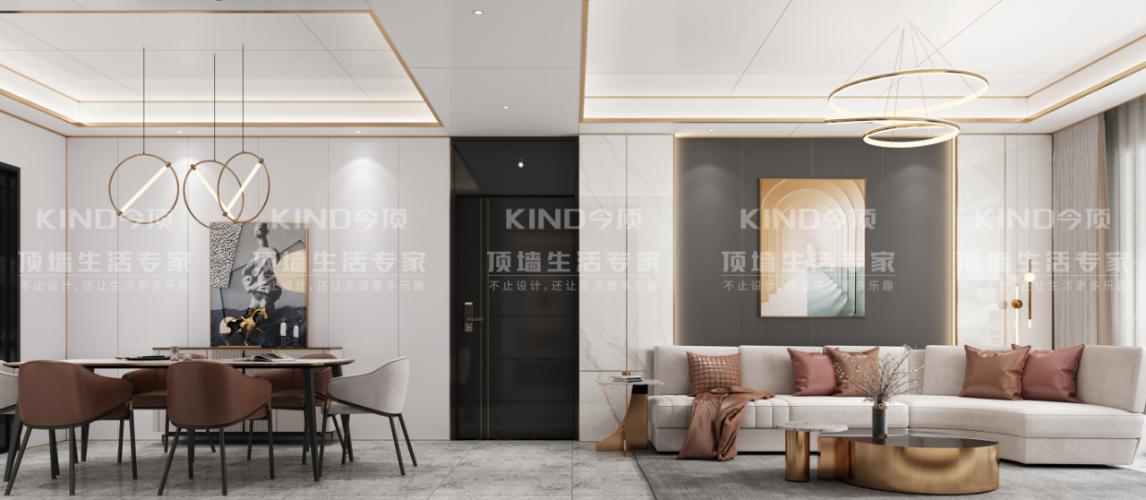 一米二大板做吊顶效果,大板吊顶能做到框体同色吗