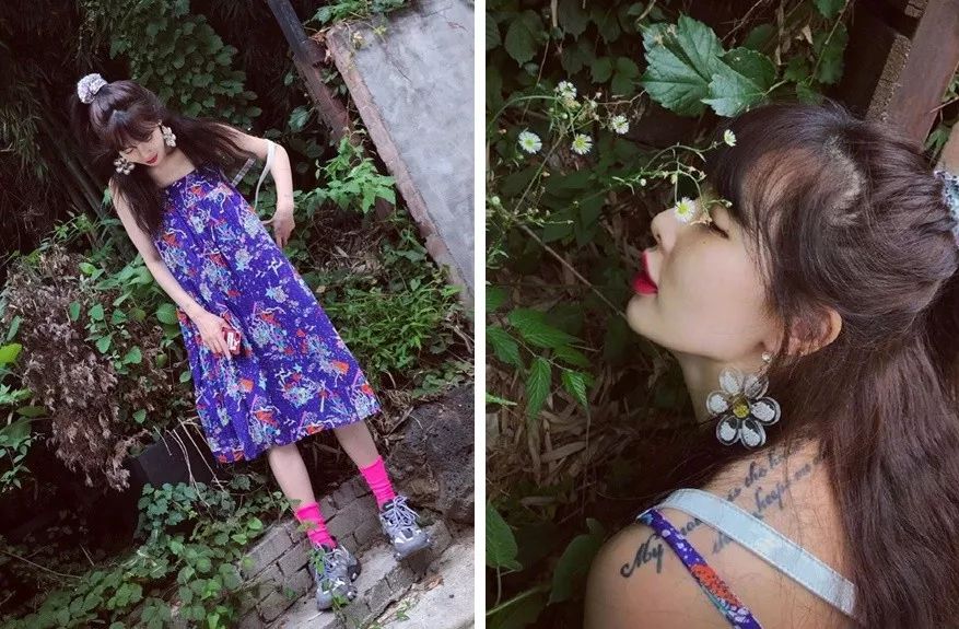 杨紫穿黑色连帽卫衣搭配,杨紫同款kk衣服