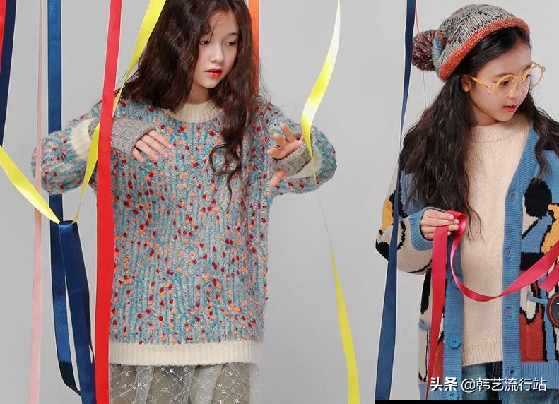 小个子针织毛衣推荐宽松中长款,最新款女士韩版手织毛衣18-21岁穿