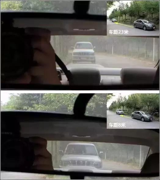 倒车时怎样通过后视镜判断车距,变更车道怎样看后视镜判断车距