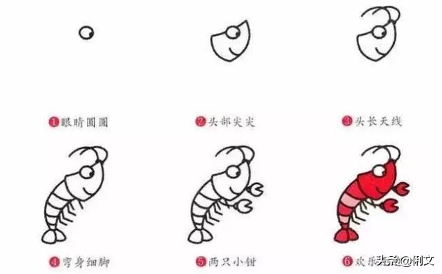 画森林里的小动物和森林的简笔画,数字简笔画1到10创意画小动物