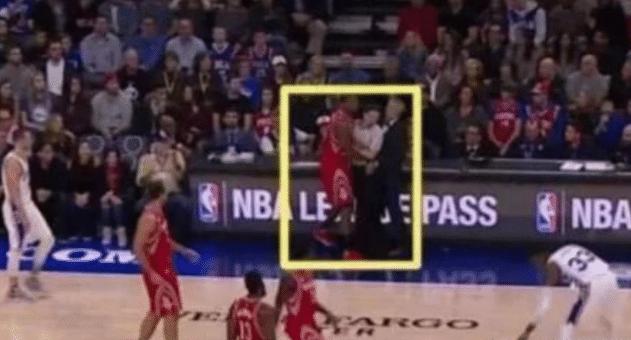 NBA最美女裁判被人咸猪手，场面一度十分尴尬，球迷们纷纷吐槽