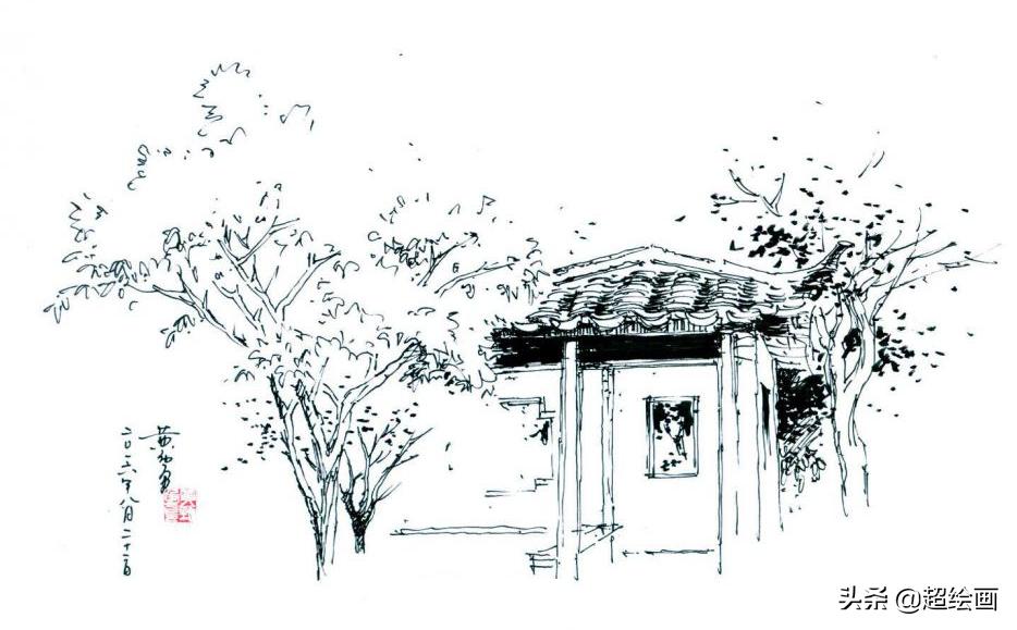 十大顶级钢笔画速写,钢笔速写100幅图片