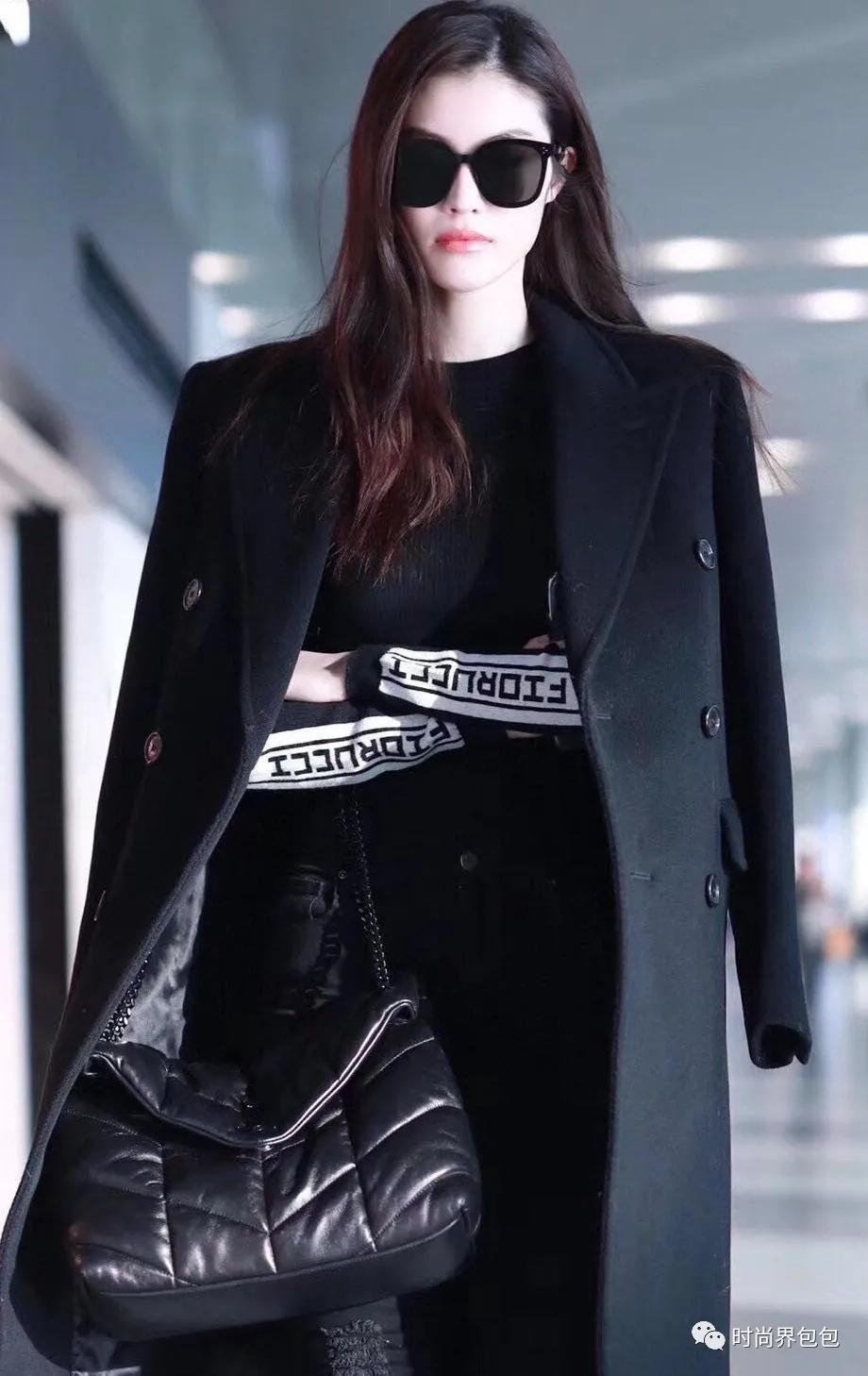 圣罗兰ysl鳄鱼压纹日落链条包,ysl圣罗兰鱼子酱玫红色链条包