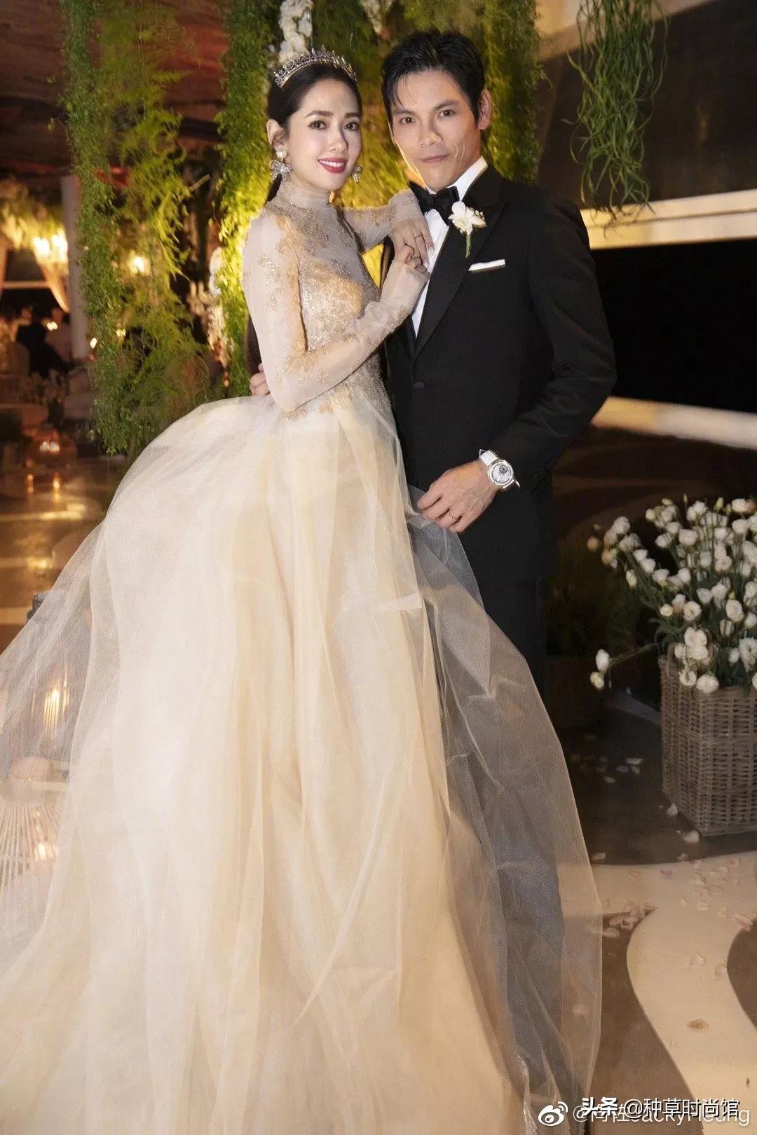 各大明星结婚的婚纱,2019明星婚纱