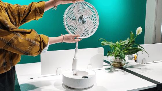 多功能可折叠可伸缩风扇,空气循环加湿落地风扇
