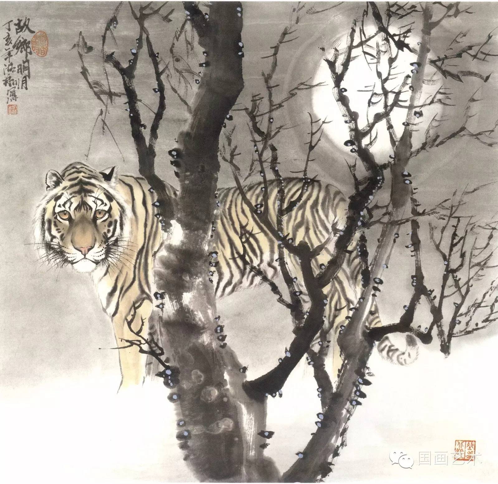 写意画虎教程,写意虎的十种方法