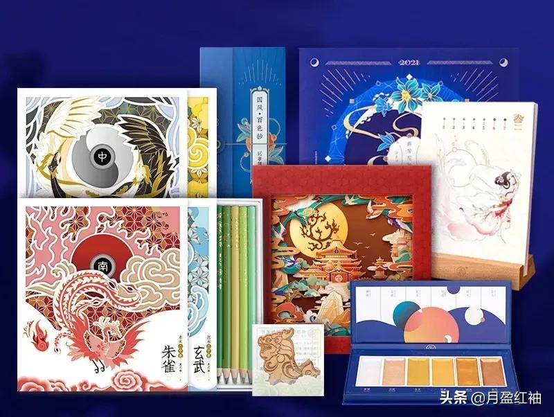 国色中国风彩铅带货,春节系列彩铅推荐