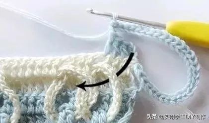 钩辫子针编织教程,钩织辫子针收尾教程视频