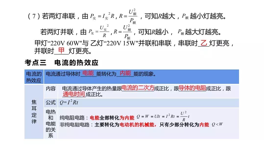 物理九年级电功及电功率知识点,物理电功和电功率做题技巧图片