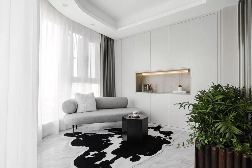 200㎡轻奢大平层：全屋刷漆不凹造型，简简单单，扮靓整个家