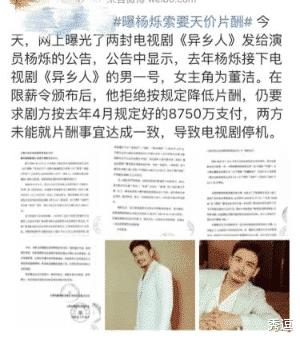 “限薪令”后再曝《异乡人》停机事件，演员拒绝降低片酬未果罢演
