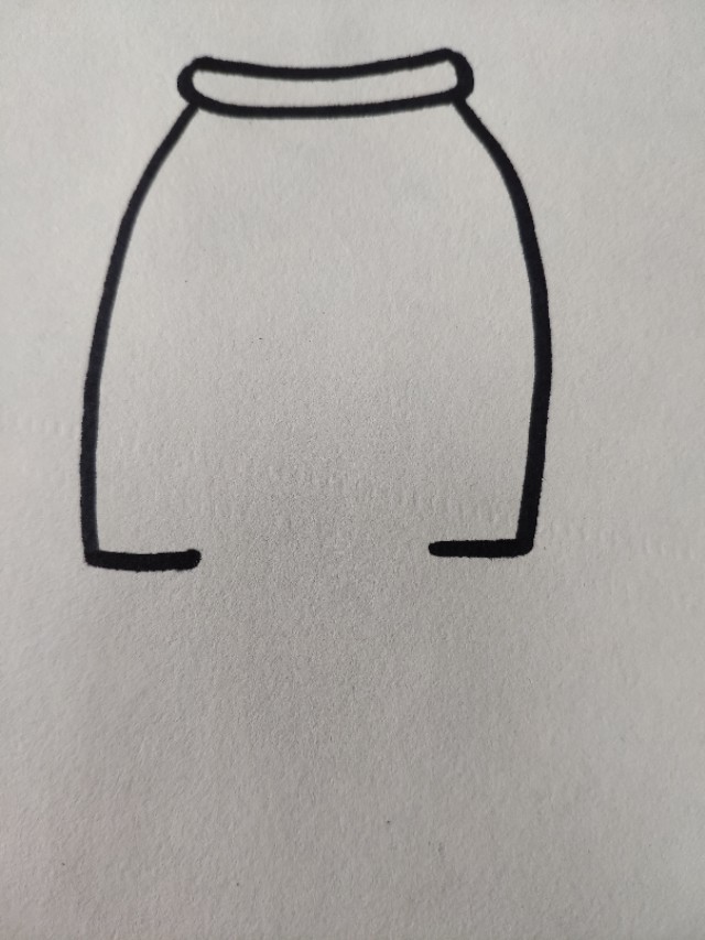 如何画短裤的简笔画步骤,短裤短袖简笔画