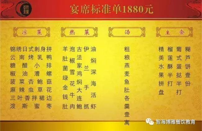 上门宴请菜单,有宴会菜单吗