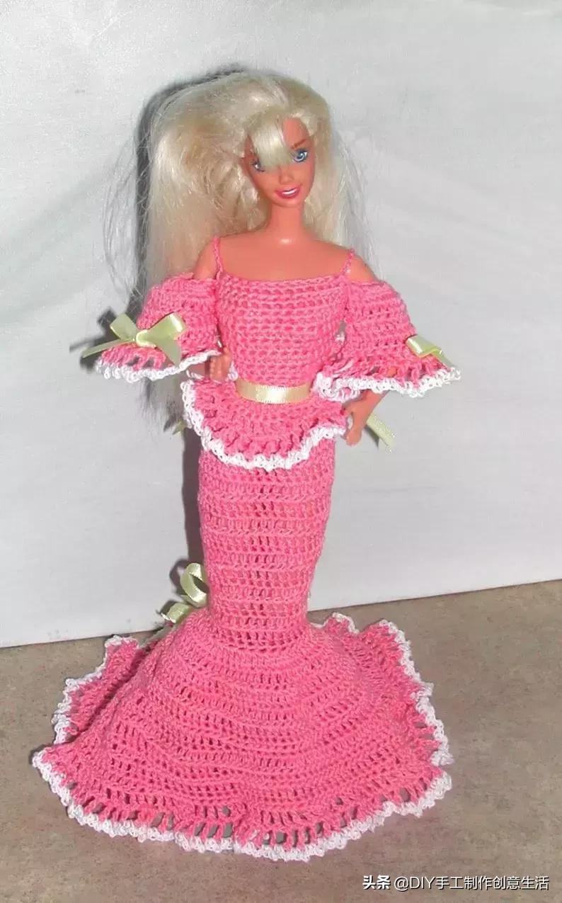 娃娃的衣服怎么钩简单,钩最简单的娃娃衣服教程