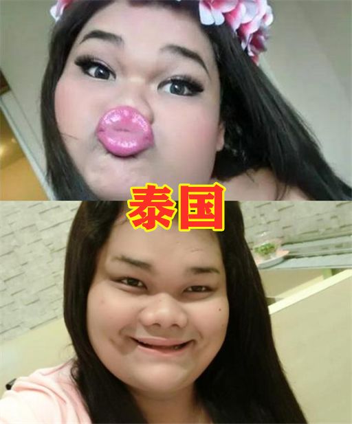 卸妆后的各国网红,各大网红卸妆前后对比照片