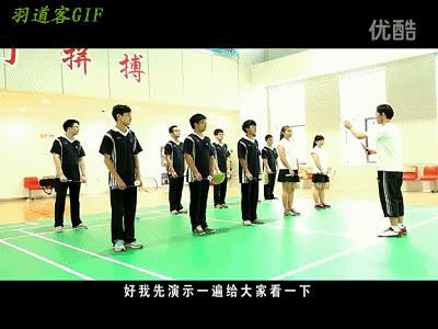 羽毛球正手发高远球动作讲解示范,初学羽毛球发球视频教程