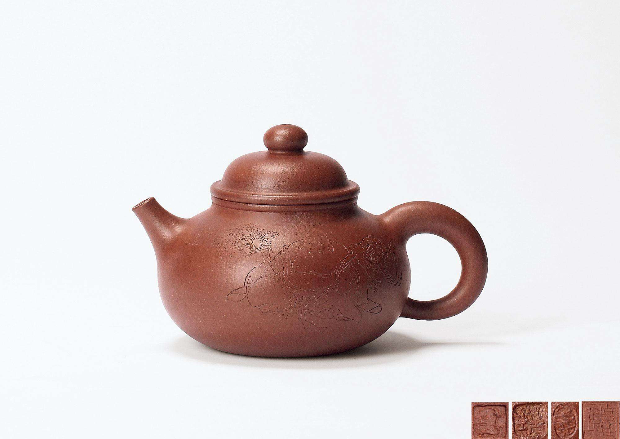 木瓜紫砂壶的魅力,男人拥有四把紫砂壶