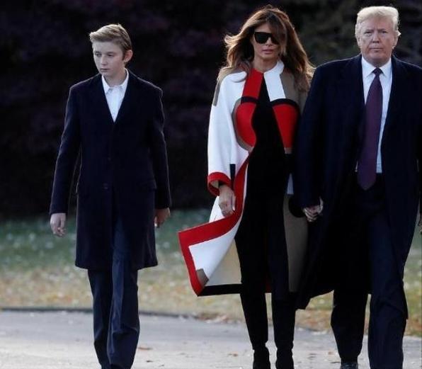 川普小儿子近照,川普的小儿子颜值逆天